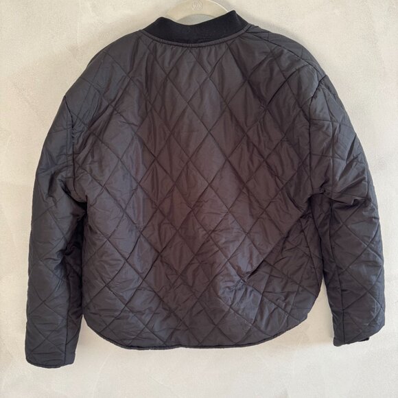 Joie - Quilted Snap Button Up Boxy Bomber Jacket - Size Small - Picture 2 of 5